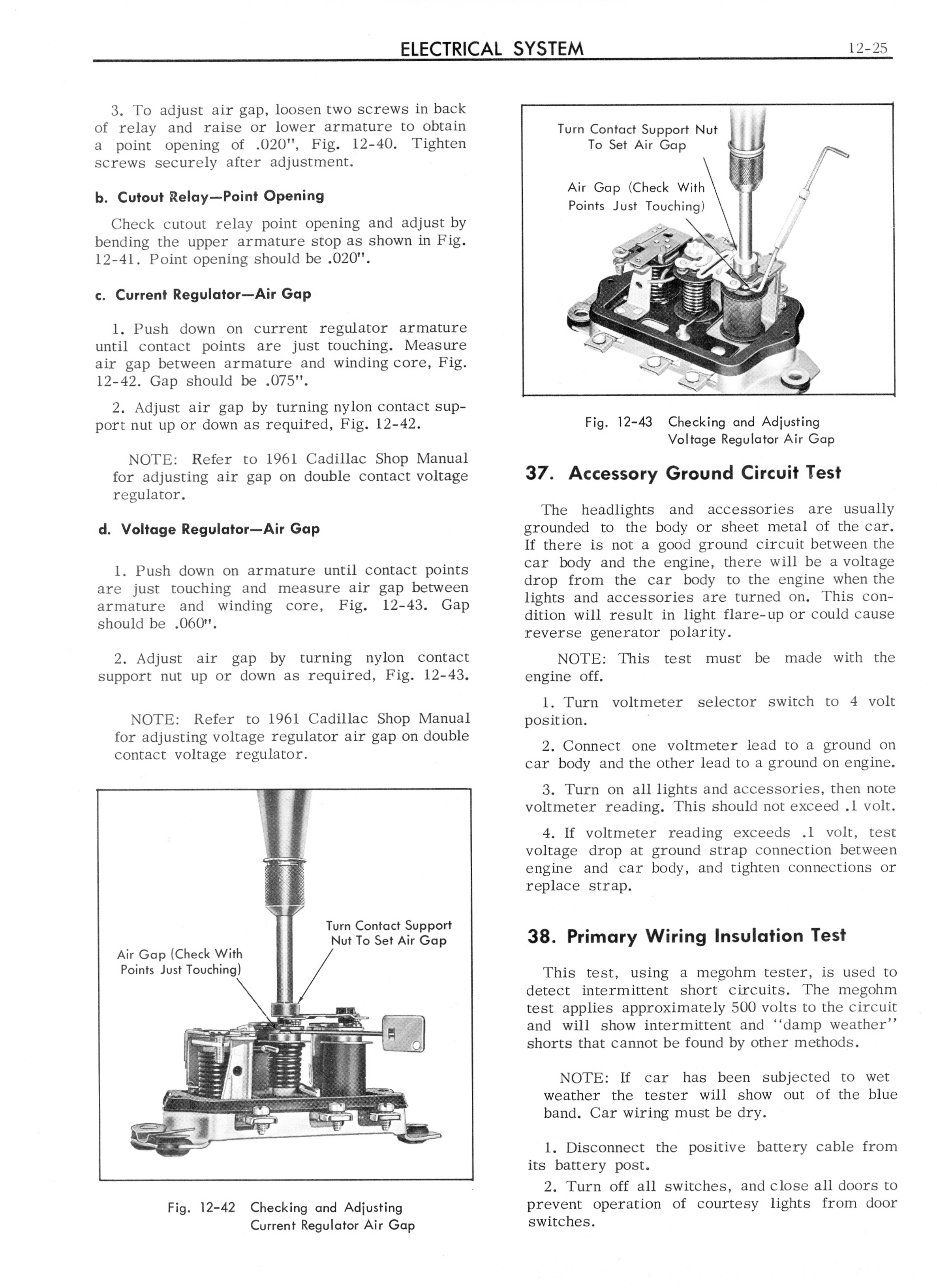 1962 CADILLAC SHOP MANUAL visual data 8